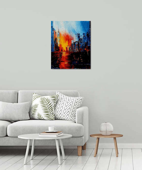 Sunset over the City