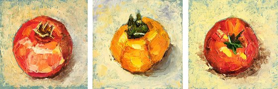 Pomegranate Persimmon Tomato