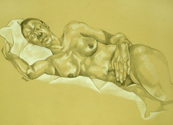 nude study sleeping
