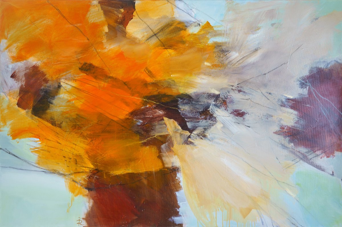  Amber Rise By Ira Ivanova, 59 X 39, Artwork For Sale On Artfinder