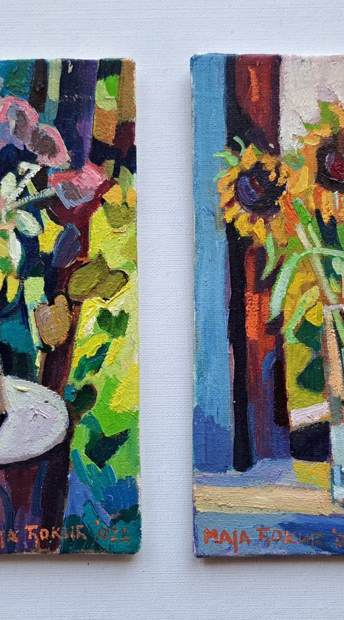 Set of two paintings, 19 by Maja Đokić Mihajlović