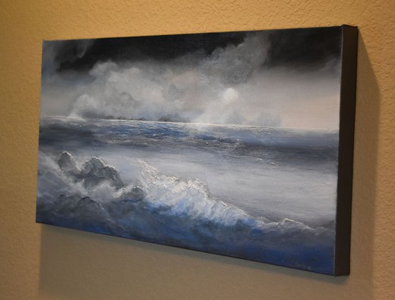 The Sun Will Shine Again Seascapes Ocean paintings Wave paintings Clouds