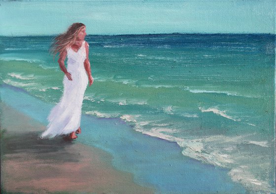 ON THE BEACH II /  ORIGINAL PAINTING