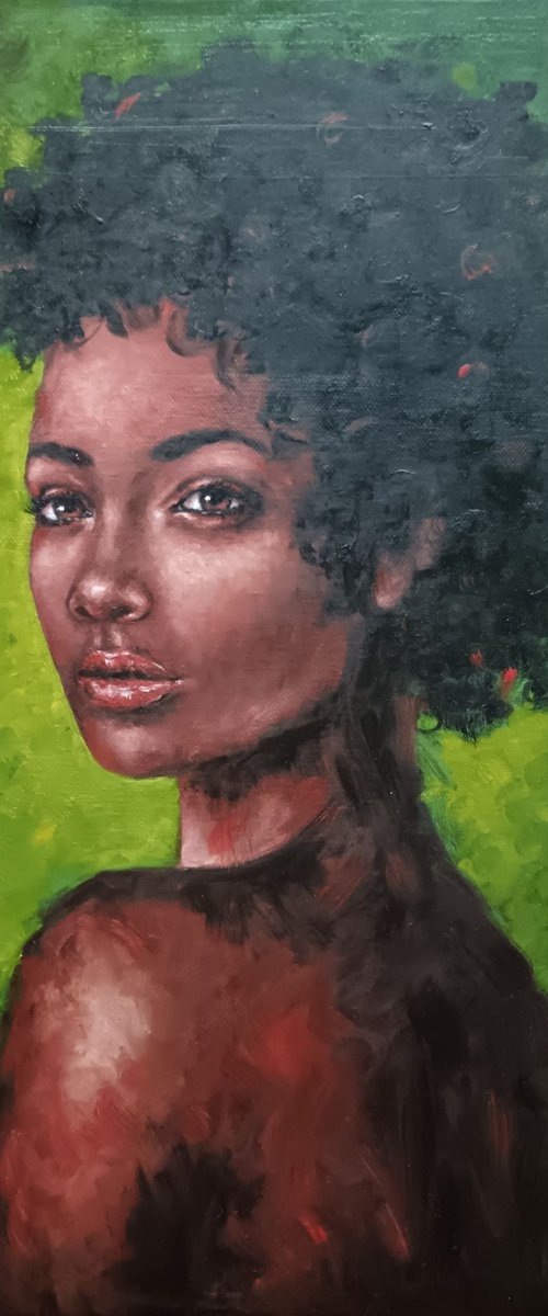 Stunning African Woman by Mateja Marinko