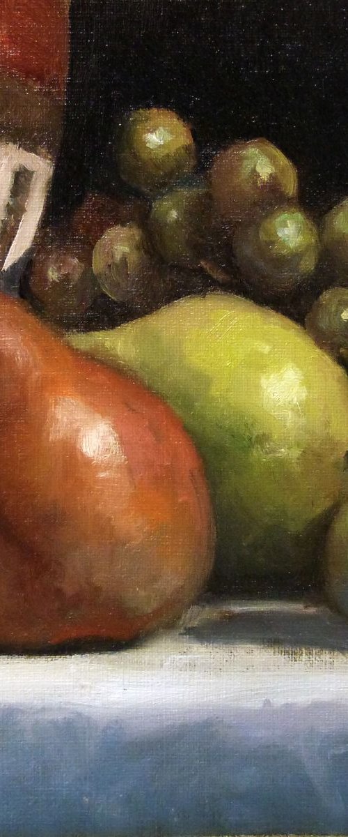 Pears, Grapes and a Plum by Pascal Giroud