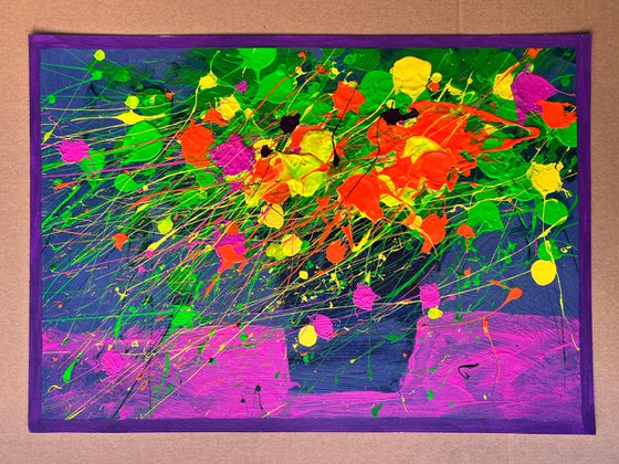 Bright Bouquet Abstract painting
