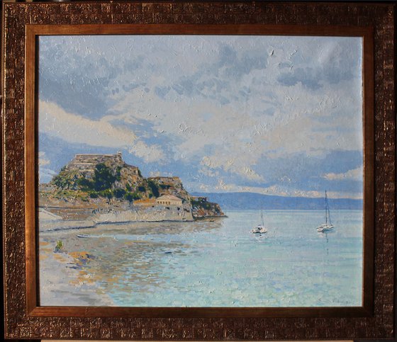 Garitsa Bay, Original Oil Painting by Simon Kozhin