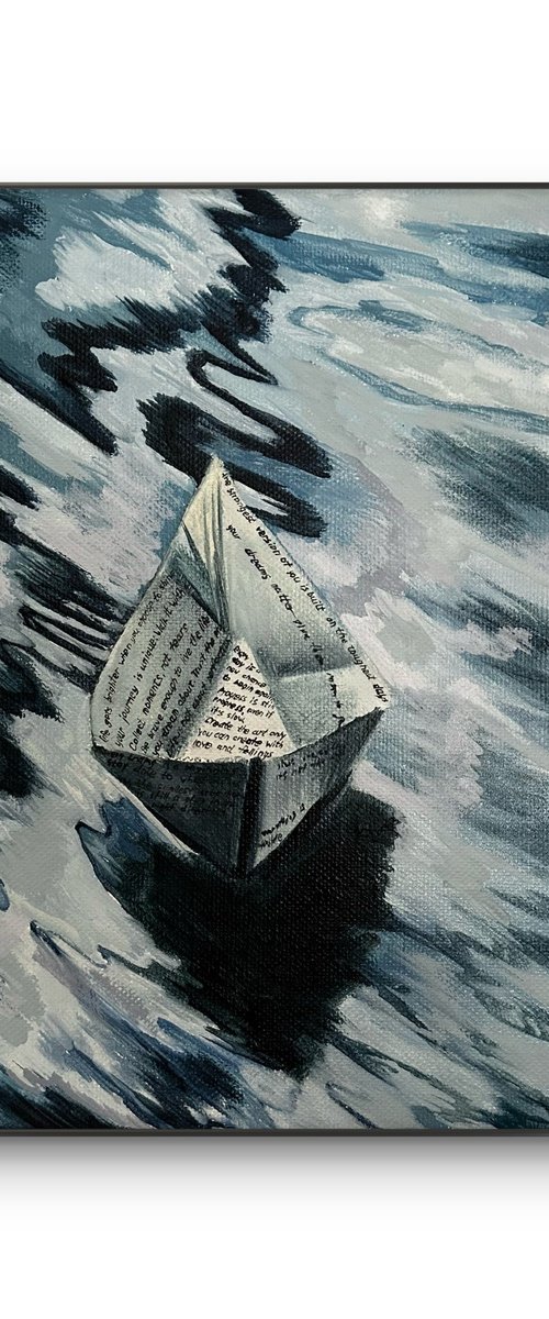 Paper boat of thoughts by Aisylu Burangulova