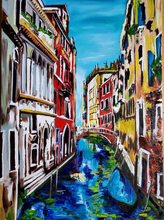 Venice . Beauty of Venice. Venetian canal.