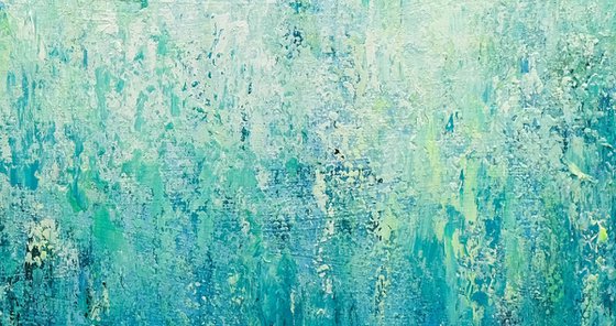 Abstract Turquoise Landscape VIII