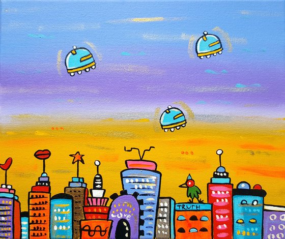 Little Bird  Futuristic City