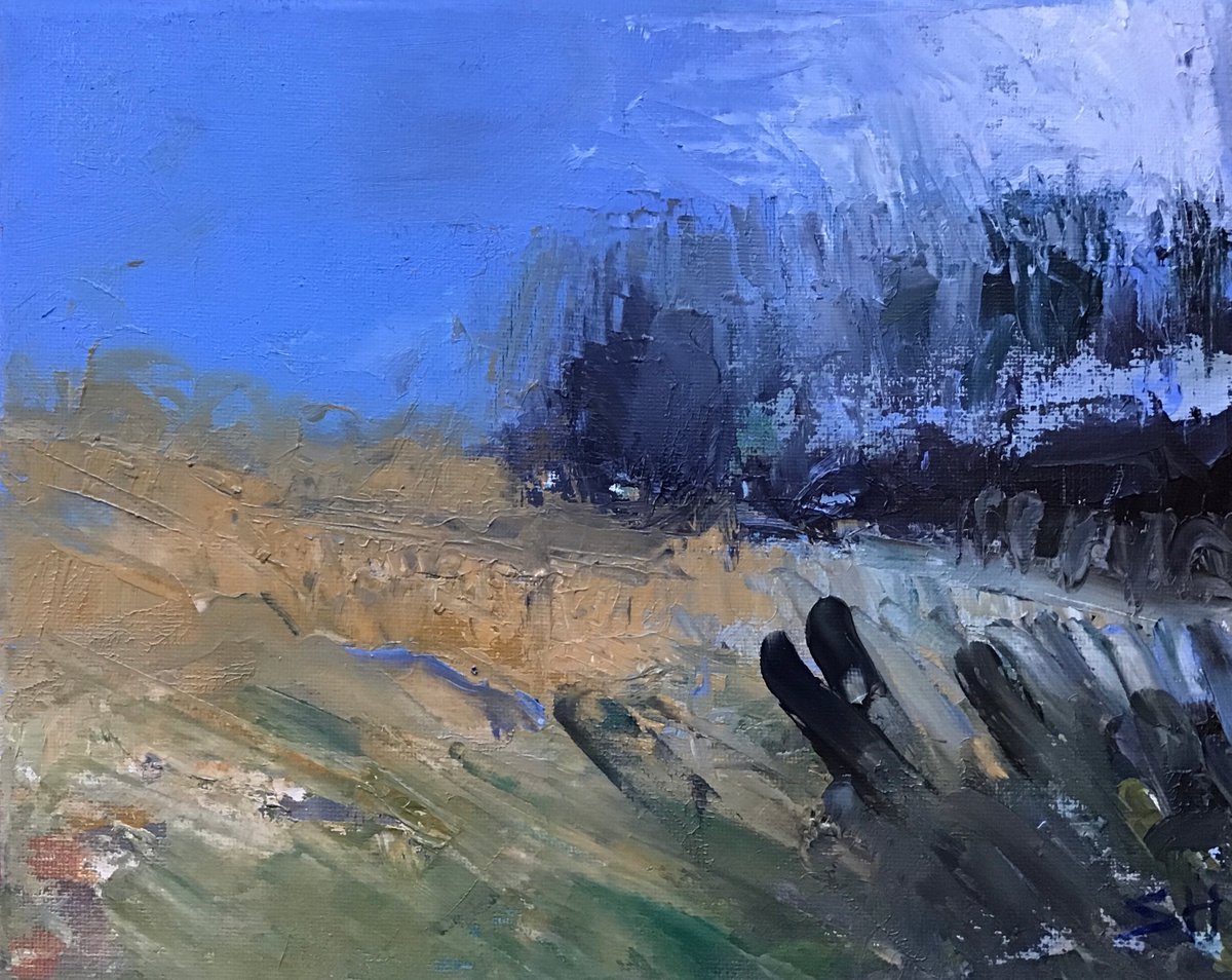 Expressive Oil Painting , Where To Now? By Sandra Haney, 10 X 8, Artwork For Sale On Artfinder