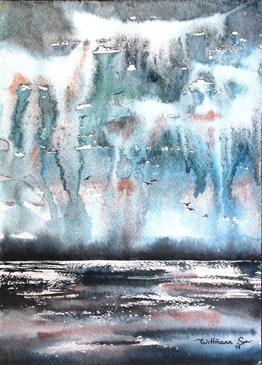Waterfall In The Sky Beautiful Moody Seascape Artfinder