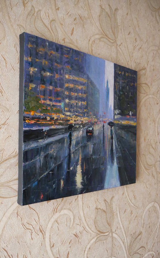 The Rainy Day In New York - New York painting