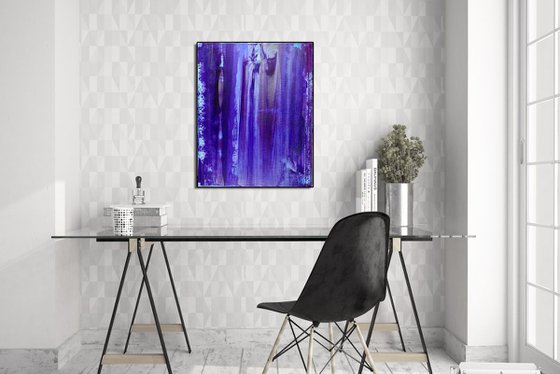 Purple Rain 1 | Bold abstract colorfield