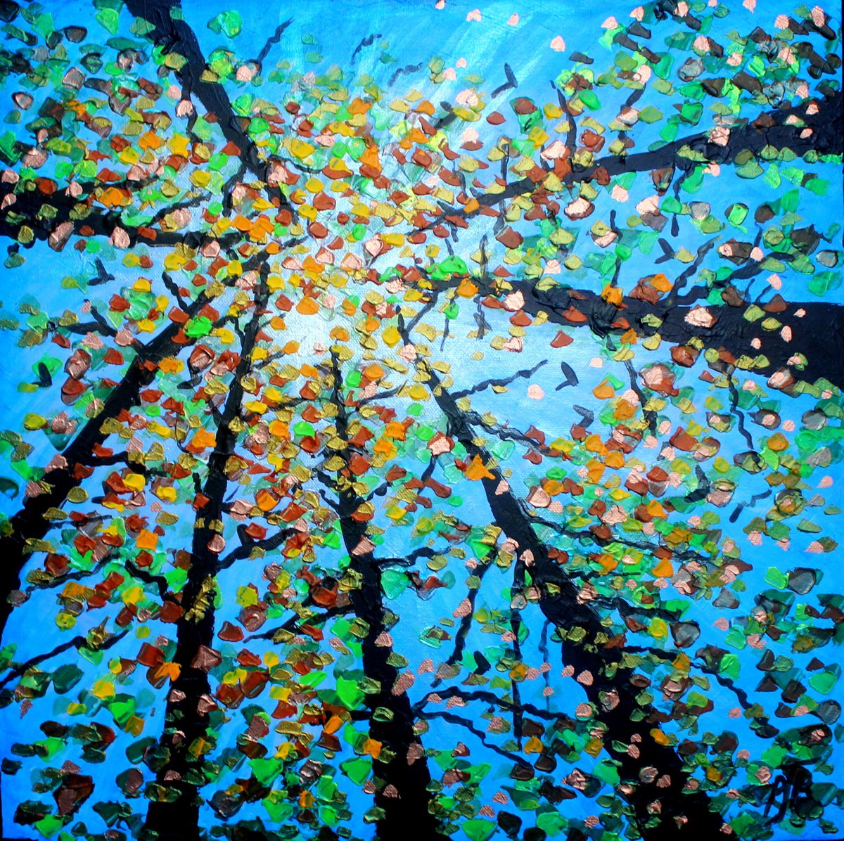  Autumn Sun Ii By Paul J Best, 20 X 20, Artwork For Sale On Artfinder