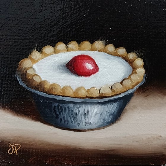 Little Cherry Bakewell tart still life