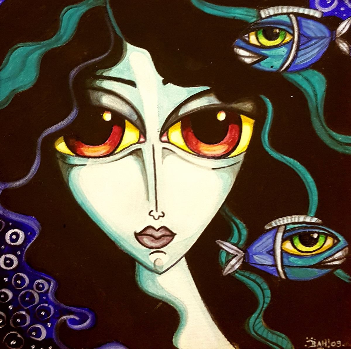 Indigo Mermaid by Alexia Bahar Karabenli Yilmaz