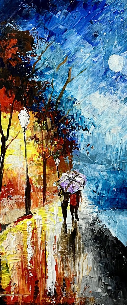Walking Into the Blue Night by Vahe Bagumyan