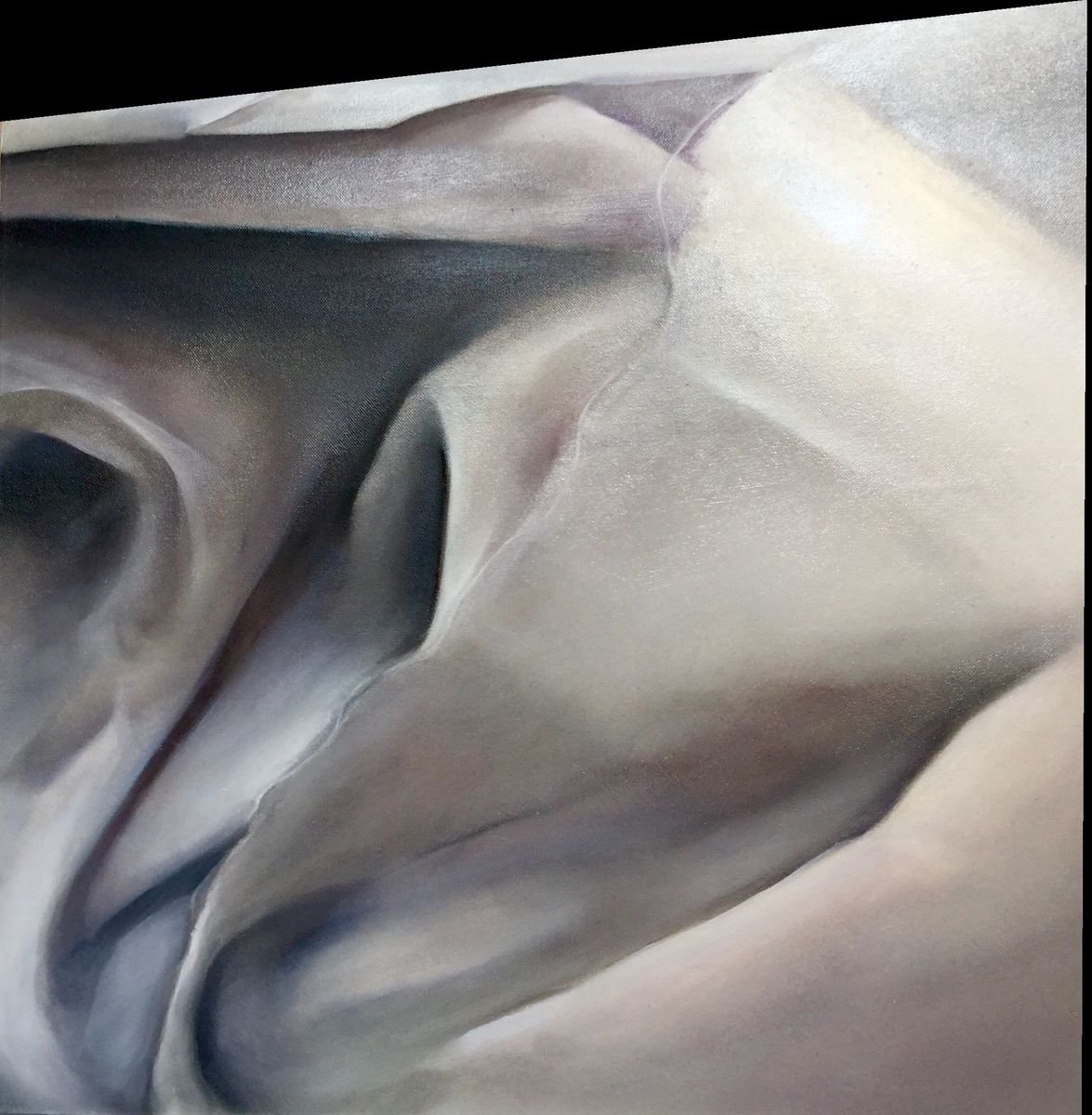 Abstract Oil Painting By Roberta Cervelli, 24 X 24", Nostalgia, Original Artwork