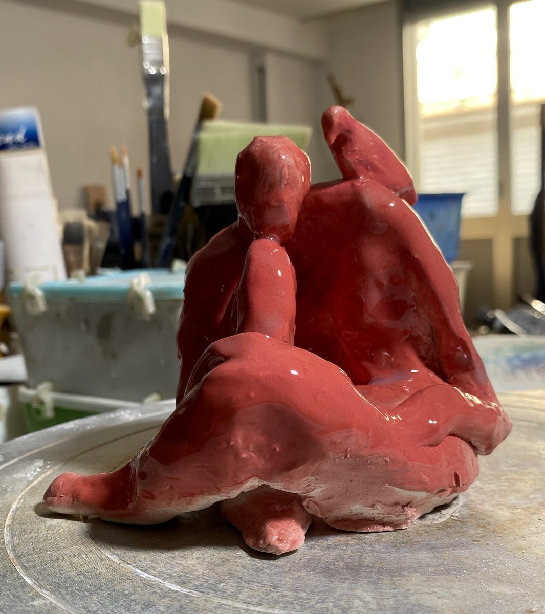 Organic Clay Sculpture , Pensiero By YS?rei, 5 X 5, Artwork For Sale On Artfinder