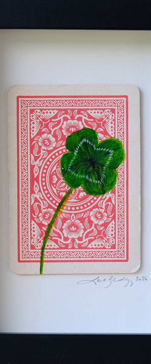 A little bit of luck (red butterfly) by Lene Bladbjerg