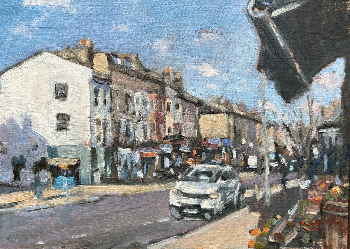 Northcote Road mini painting by Louise Gillard