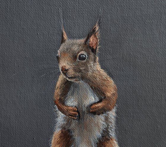 Squirrel Duo Painting
