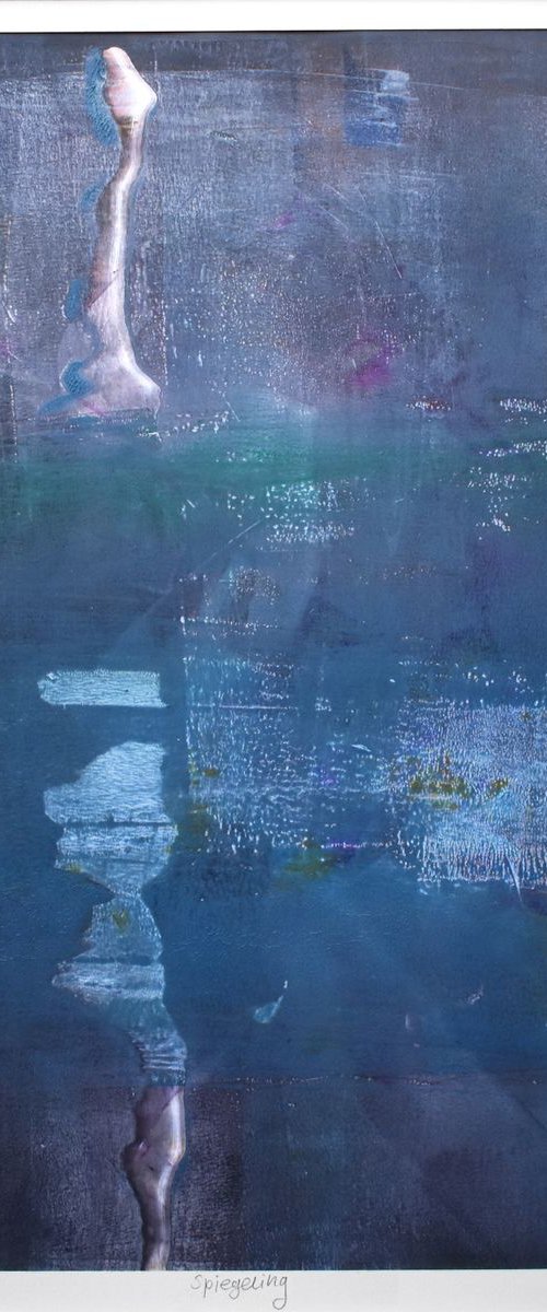 Reflection - monoprint by Hilde Hoekstra