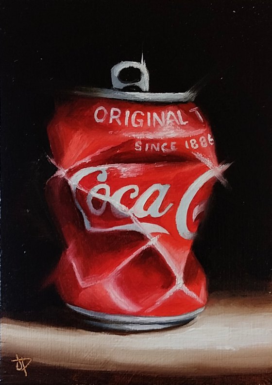 Small Coke crush still life