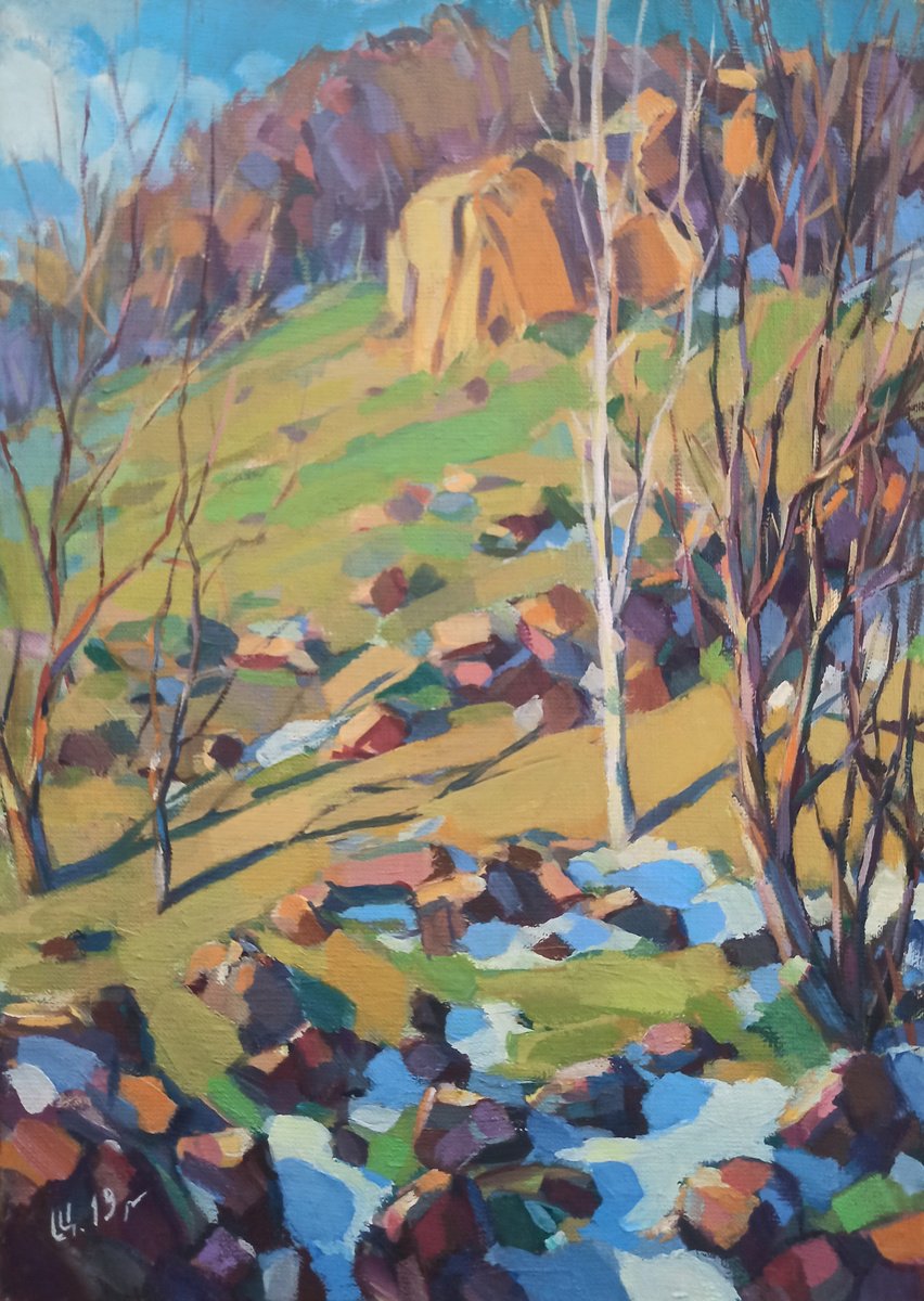 Impressionistic Landscape Oil Painting By Arman Avagyan, 12 X 16, Nature