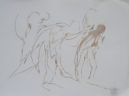 Blown by the wind 2, 24x32 cm by Frederic Belaubre