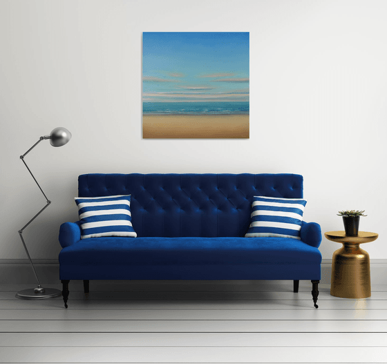 Beach Glow - Blue Sky Seascape