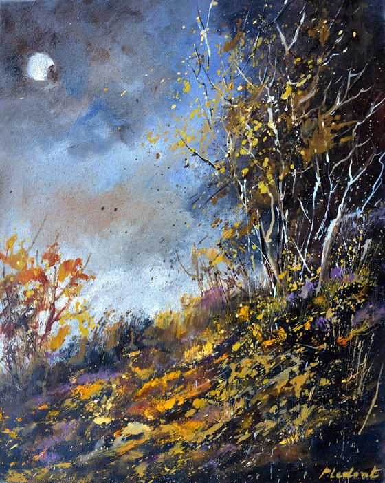 Moonshine in autumn