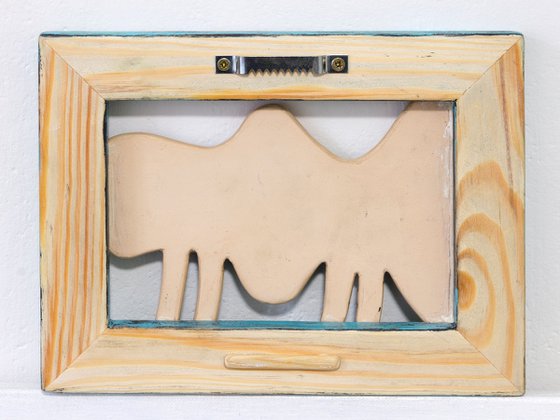 Ceramic panel "Beast" 21 x 16 2 cm