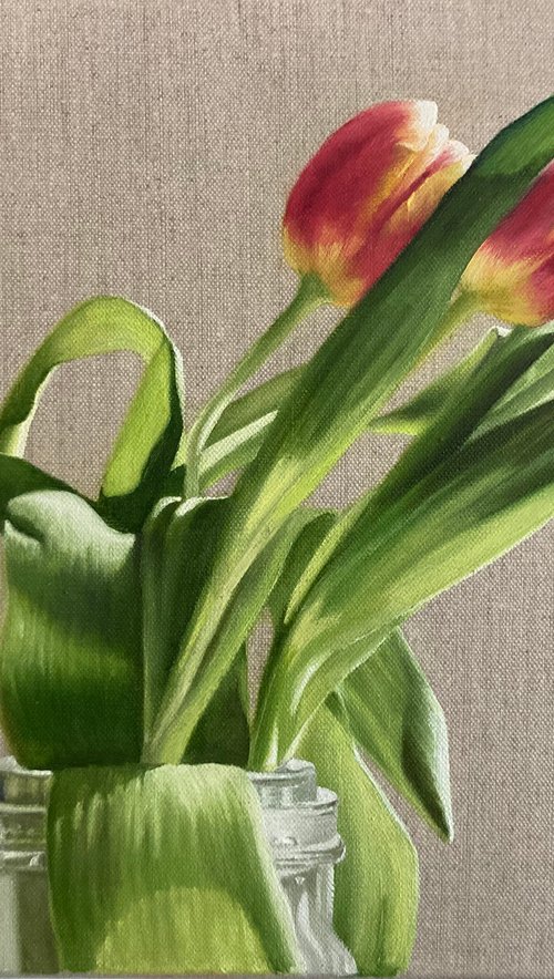 Red & Yellow Tulips by Catherine Henchie