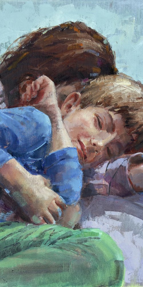 Portrait of a hug by Olha Laptieva