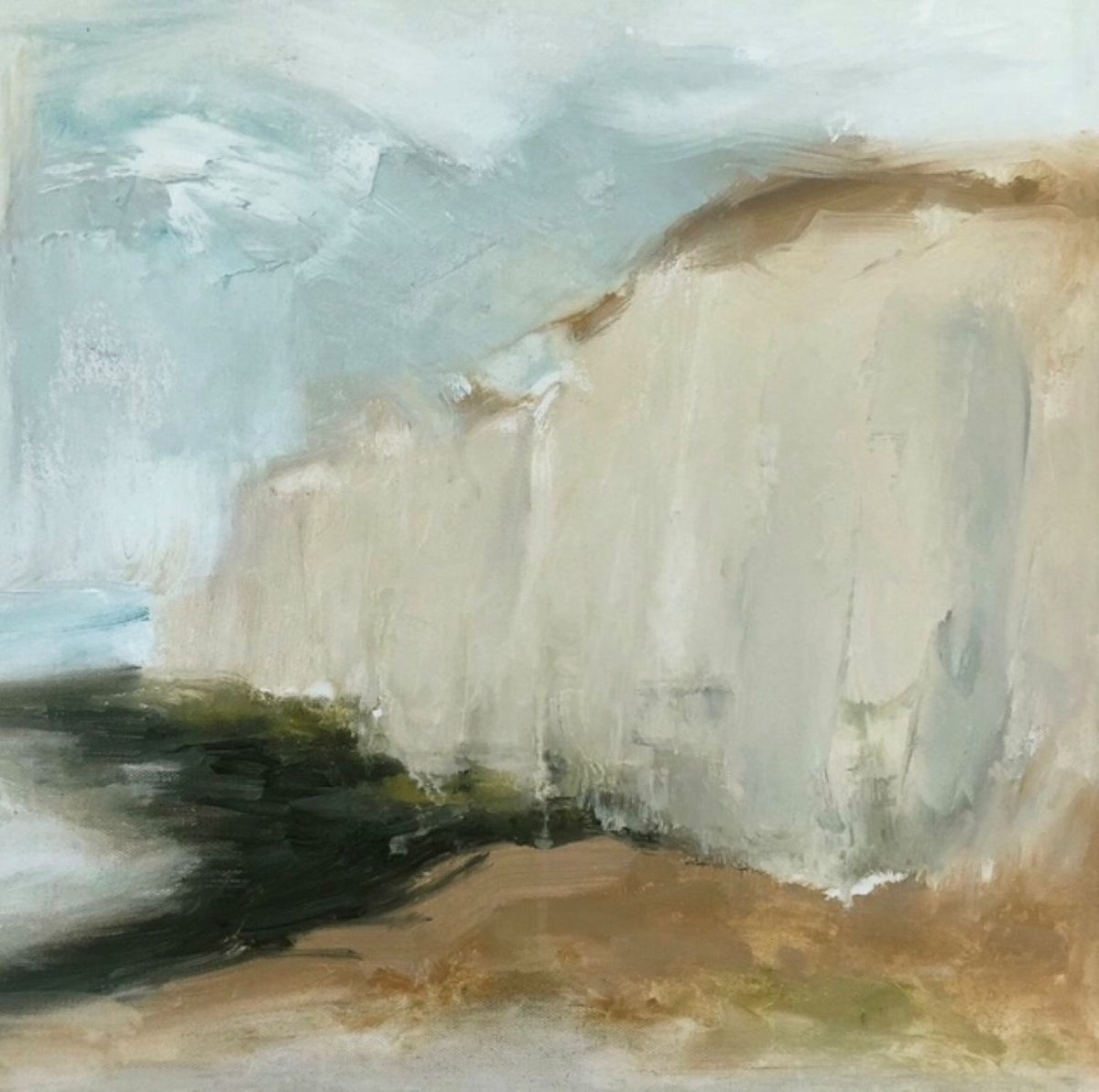 Newhaven Cliffs 1 By Joanna Farrow, 17 X 17, Artwork For Sale On Artfinder