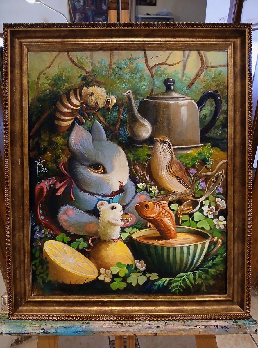 Surrealistic Animal Acrylic Painting By Valentina Toma