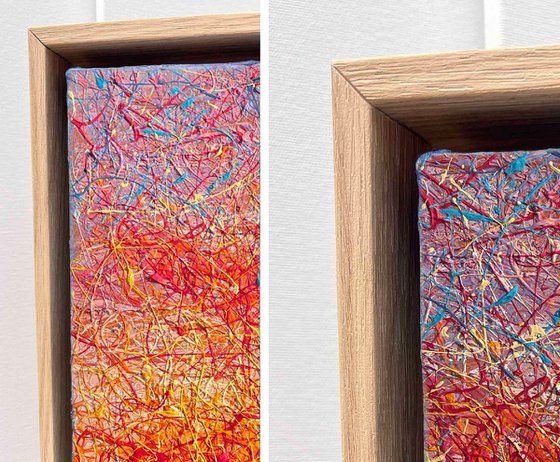 Velvet sunrise - diptych, framed