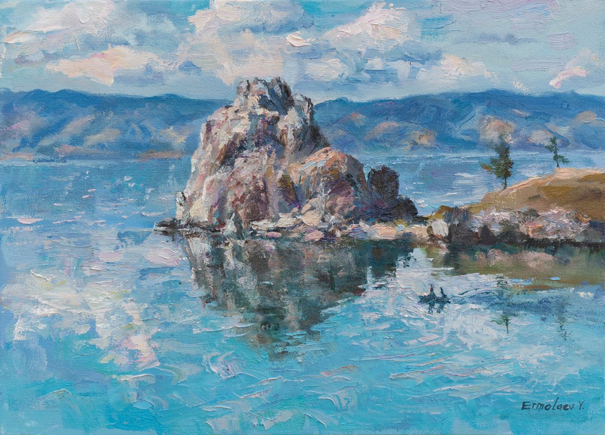 Rock of Blue Lake by Yuri Ermolaev