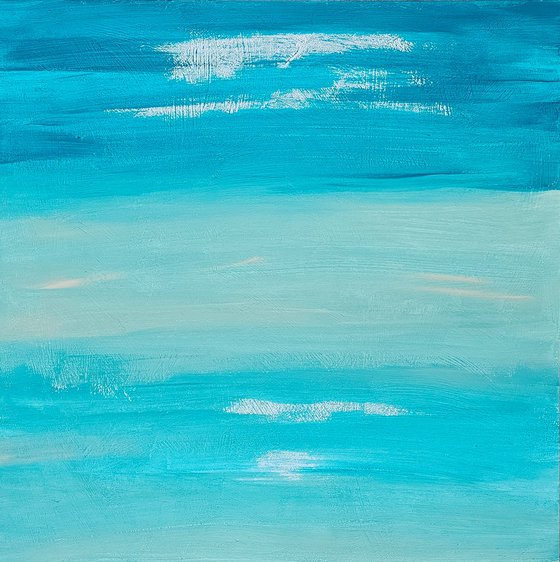 Quiet sunny seaside abstract water