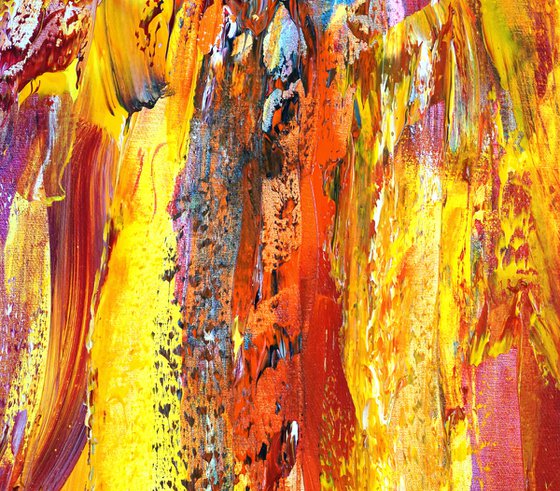 Yellow Red Abstraction M 1