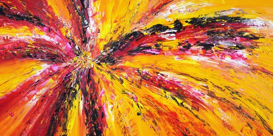 Yellow Red Abstraction E 6