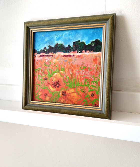 Poppy Dances - Small Landscape