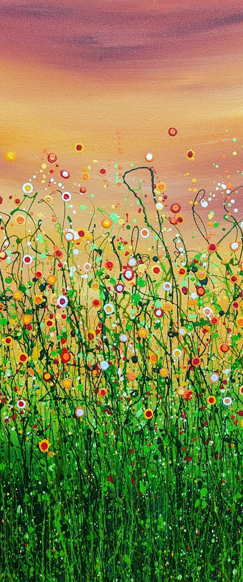 Popping Sunrise Meadows #4 by Lucy Moore