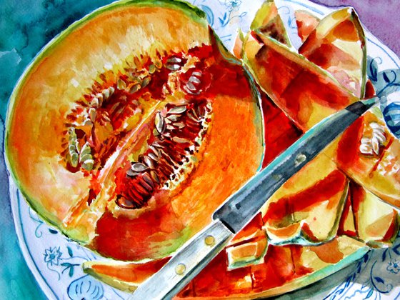 Melon still life