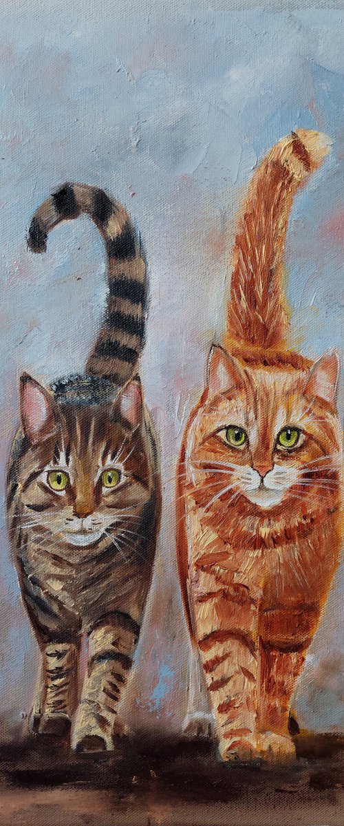 Feline Companionship by Ira Whittaker