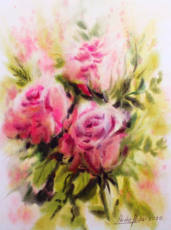 Roses. Original artwork .