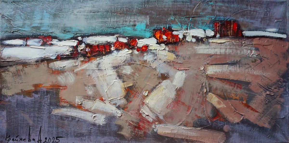First Snow By Anastasiia Kraineva (Masniuk), 28 X 14, Artwork For Sale On Artfinder